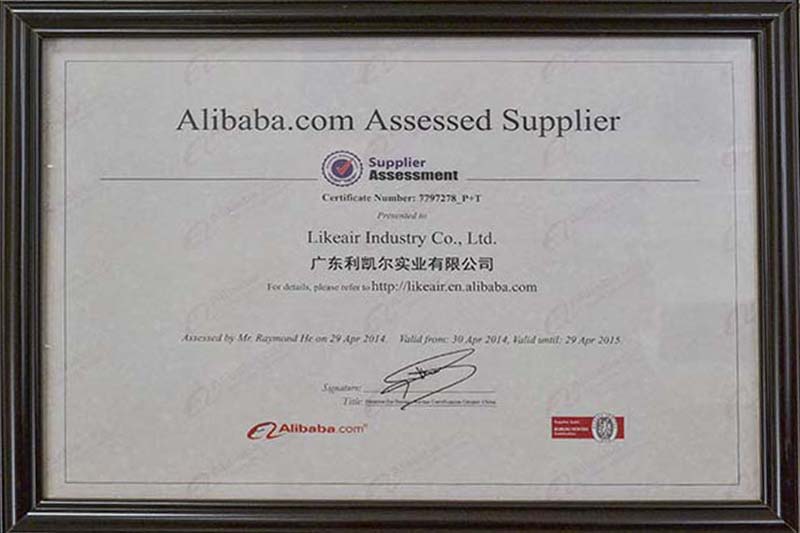 Alibaba.com Assessed Supplier